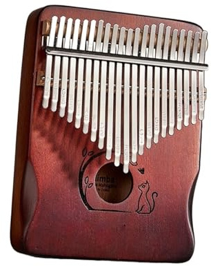 professionelle Kalimba Farbverlaufsbraunes Mahagoni-Daumenklavier professionelle chromatische Kalimba mit 21 Tönen