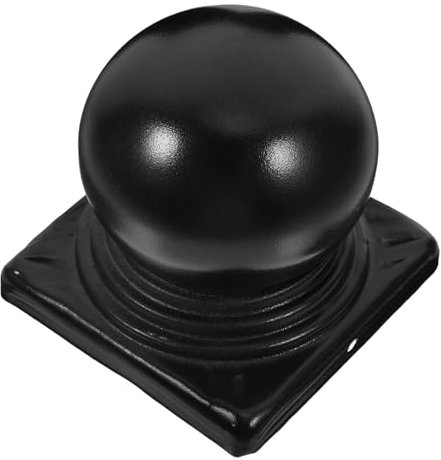 BESPORTBLE 2pcs Garden Fence Topper Caps Black Galvanized Iron Decorative Finials for Outdoor Covers for Fence Decoration and