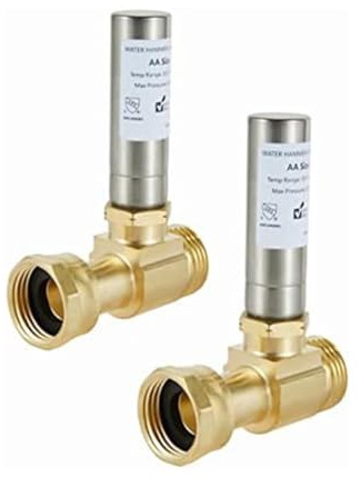 Agmoctz S-241 Stainless Steel Water Hammer Eliminator for Washing Machines, 3/4 Inch Rotary Joint, Easy to Use Fine Workmanship 2PCS