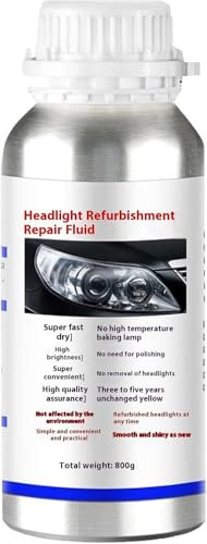 Kit Renovation Phare Voiture,Renovateur Phare Voiture,Liquide De Restauration De Phare,Kit De Restauration De Phares Pour Auto Et Moto,Auto Headlight Repair and Refurbishment