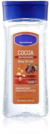 Body Oil Gel mit Kokosnuss, Körperöle für sehr Trockene Haut, Feuchtigkeitsspendendes Duschöl für Körper, Body Lotion für Reinigung, Shower Gel für Förperpflege, Skin Care & Bodylotion