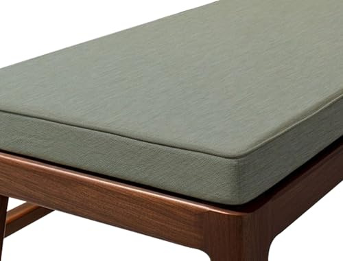 VEAI Cojin para Banco Exterior/Interior/Jardin/Zapatero 120x40,100x50,80x40,100x40,90x30 Cojin de Banco Grueso, Cojín del Asiento para Terraza Balcón Palet Comedor Columpios(Gris,90x45x5cm)