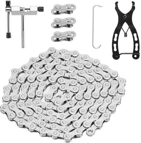 Bike Chain, Bicycle Link Plier Chain Inspection Caliper,Professional Tool Kit for 6/7/8/9/10 Speed Chains Link Repair, Suit for Road Mountain Sports Bike