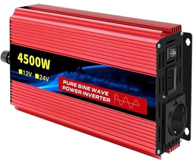 Onda Sinusoidale Convertitore Tensione A Onda Sinusoidale Pura Da 24 V CC A 220 V CA 12 V 220 V 2500 W 3500 W 4500 W 5000 W 12 220 Micro Inverter Per Auto Potenza Convertitore Corrente(12V 4500W 50HZ