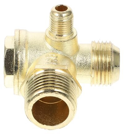 Operitacx Ways Check Valves Non-Return for Air Compressor Accessories Threaded Valve Piston Style for Compressor Use