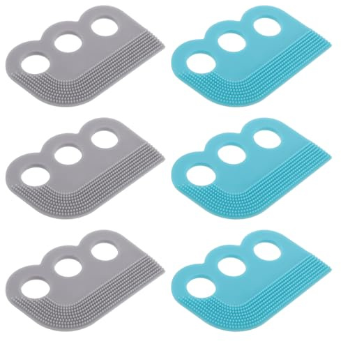 WOONEKY 6pcs Pet Hair Removal Brush Reusable Lint Remover Handheld Grooming Tool for Dog Cat Furniture Bedding Clothing