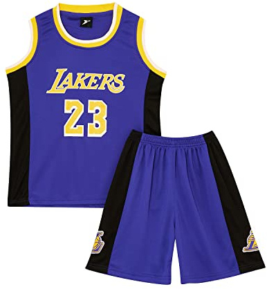 ISOVNUS Kids Basketball Kit 2-Piece Set-Tank Top and Shorts, Sports Gift for Boys and Girls Aged 3-15 Years
