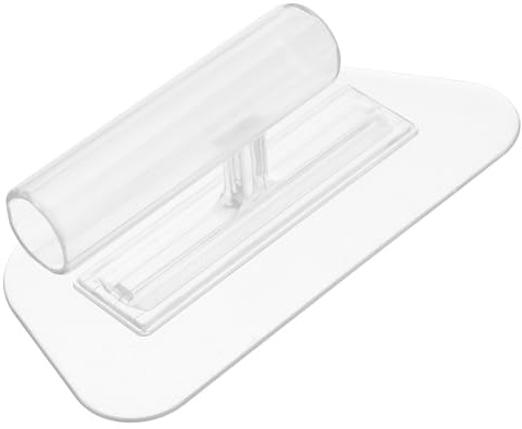 TOBBOMEY Paleta de Albañilería Transparente Poligonal, Llana Raspadora de Mampostería de Tamaño Mediano, Herramienta Manual para Alisar Paneles de Yeso y Enlucido, Apta para Acabado