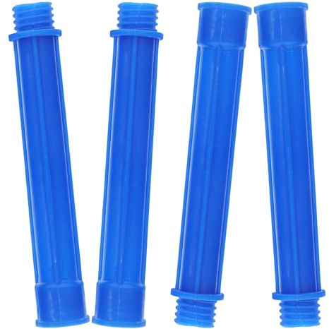 ELEOUTI 4pcs Blue Plastic Caulking Tip Adapter Extension Tubes for Caulk Gun Nozzle Replacement Use and Good Control Suitable for Home Improvement and Construction