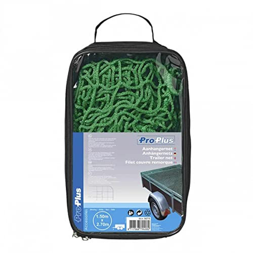 ProPlus Anhängernetz - 1,5x2,7 m - Maschenweite 40 x 4 mm – Grün