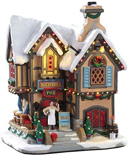 Lemax 95469 - Mulberry's Pub - Neu 2019 - Beleuchtete Kneipe - Caddington Village - Weihnachtswelt/Weihnachtsdorf