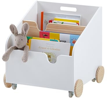 Vertbaudet VERTBAUDETKinderzimmer Bücherregal auf RollenweißONE Size