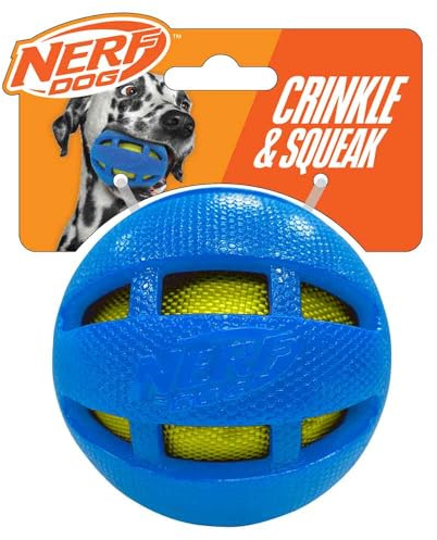 3.8in TPR Squeak and Crunch Ball – Blue