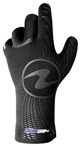 Aqualung Liquid Grip 5 mm Neoprenhandschuh Tauchhandschuh, Schwarz, Gr.- Large