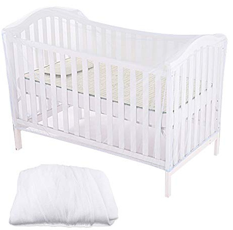 KBNIAN Zanzariera per Lettino Zanzariera Culla 135 * 60 * 90CM Zanzariera Universale con Elastico Zanzariere per Lettino per Culla Lettino