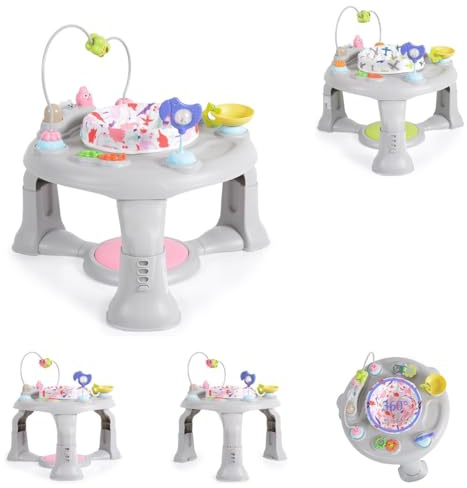 Cangaroo Hopser Mate, Spielcenter, Sitz um 360° drehbar, 4-fach höhenverstellbar rosa
