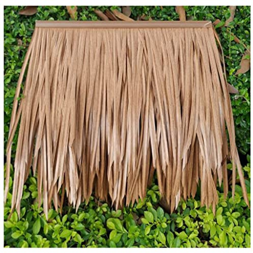 Simulation thatch tile decoration roof cornice pavilion promenade pvc plastic thatched artificial simulation thatch Man-made Thatch sturdy for restaurant Pavilion ( Color : Color3 , Size : 20pcs )