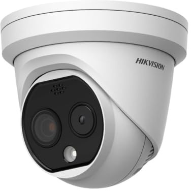Câmara de Segurança IP Dupla Hikvision HeatPro Turret PoE 4MP 3.6-4.3mm Exterior IP66 - DS-2TD1228-3/QA