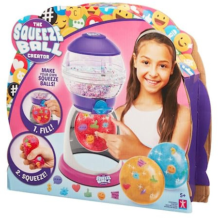 The Squeeze Ball Maker - Creatore di palline Squishies antistress riutilizzabili per ragazze e bambini, mescolare, riempire e stringere il tuo Squishie con molti accessori, (Bandai CO07715)