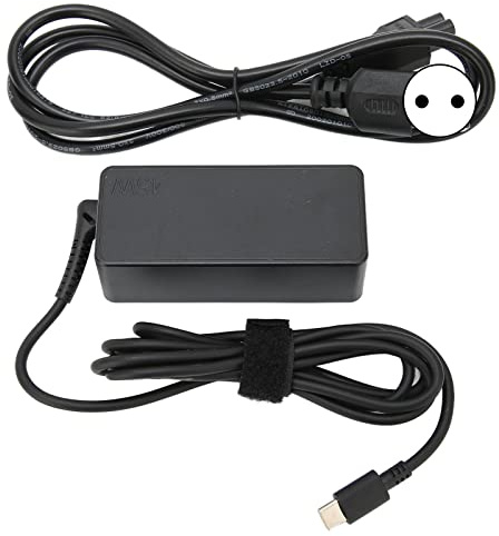 Lazmin112 Adaptador de Corriente para Computadora Portátil, Carga Rápida Protección de Seguridad Estable Confiable Amplia Compatibilidad Adaptador de Corriente USB C Cable de Alimentación