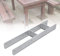 Ansobea Lot de 12 supports de poteau en H - Ancrage en H - En acier - Pour poteaux, clôture, abris de voiture, maisons sur pilotis - 91 x 600 x 5 mm