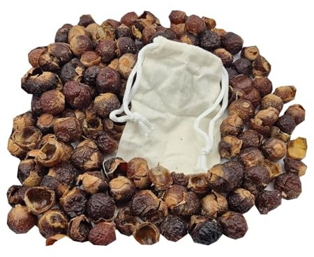 Waschnüsse Waschnussschalen mit Baumwollbeutel für sanfte, schonende und gründliche Reinigung der Wäsche (1000, Gramm)