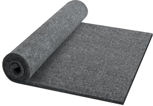 Nkiy Quen 1 Pack Felt Multi-Purpose Insulation Blanket-8Ft x 1.3Ft x 0.2In Acoustic Felt Insulation Blanket-Cuttable Protective Insulation Blanket for Pipe,Home Appliances,Wall,Floor,Attic,Roof