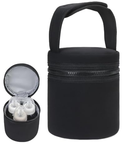 Enfriador de almacenamiento de leche materna, bolsa enfriadora de biberones aislada, bolsa enfriadora de leche materna, bolsa enfriadora de lactancia materna de 12,5 x 15,5 cm para leche, al aire
