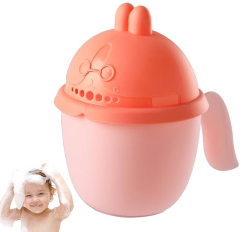 Gobelet de lavage des cheveux de bébé – Rinceur de shampooing avec 7 trous d'eau, tasse de lavage ergonomique pour | Tasse de rinçage de bain douce pour tout-petits garçons et filles, débit