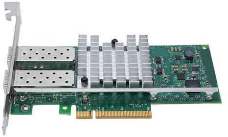 YUEHISY Tarjeta de Red SFP + 10GBPS, Adaptador de Red Ethernet PCI EX8, para Server Vista Virtual Server 2005 Red Hat Enterprise Suse SLES Freebsd