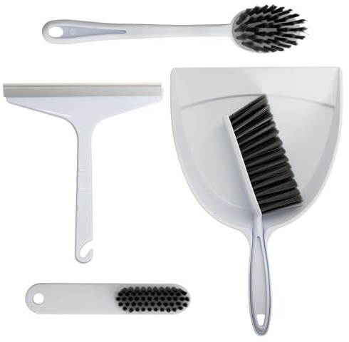 Rieoany 5 Stück Kehrschaufel Set, Kehrblech und Handfeger, Handfeger und Schaufel, für Reinigung zu Hause, Im Büro, In Der Schule, Ideal zum Entfernen von Staub, Schmutz und Krümeln