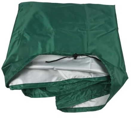 Vasiumic Funda para armario de almacenamiento de jardín, tela Oxford 210D, impermeable, resistente a la intemperie, cubierta protectora para muebles de exterior, disponible en dos tamaños (verde, 123