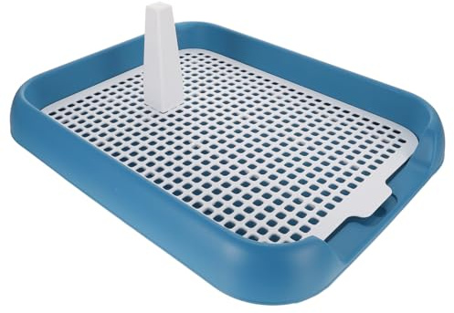 Didiseaon Mesh Dog Toilet with Buckle Handle Lightweight Indoor Pet Potty Tray for Puppies and Small to Dogs Washable Plastic Pet Potty Pad for Training and Fixed Toilet Habits Space-saving