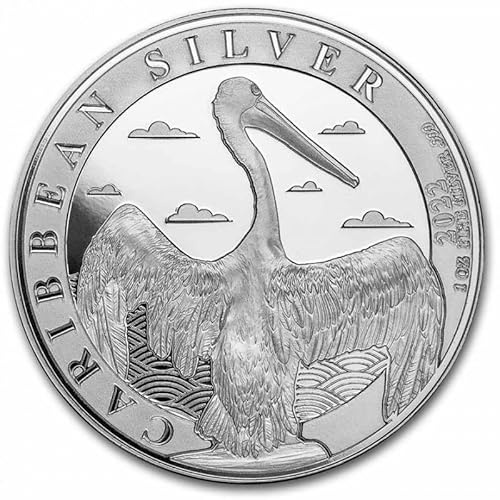 1 unze Silbermünze Barbados - Karibischer Pelikan 2022 - Nur 10.000 Stück Weltweit! 1 oz Silber Silver Silber silver coin