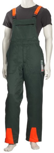 Feldtmann 2277, Salopette da lavoro con pantaloni antitaglio, taglia 52, Typ Fichte, EN 381-2+5