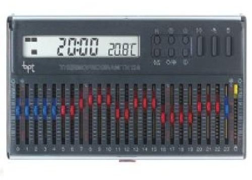 Cronotermostato digitale a cursori a parete giornaliero G Bpt TH/124