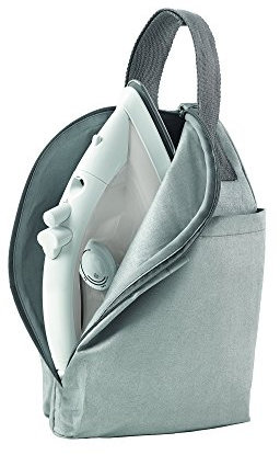Rayen - Housse pour Fer à Repasser - Protection Totale - Isolation de la Chaleur - Universelle - Anse avec Velcro - Organisation Pratique - Dimensions : 30x20x15 cm, Gris