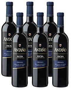 Antaño Crianza - Vino Tinto D.O Rioja - Pack de 6 Botellas x 750 ml