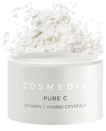 COSMEDIX Pure C Mixing Crystals, Vitamin C Powder for Face - Brightening Facial Skin Care Products for Fine Lines & Uneven Skin Tone - Ultra Fine Mixing Face Powder for Moisturizers & Serums