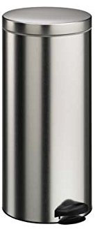 Meliconi 8006023053971 30L Alrededor Metal Acero inoxidable cesto de basura - Cubo de basura (29,5 cm, 630 mm)