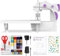 Mini Sewing Machine for Beginners, Electric Sewing Machines with 42PCS Sewing Tools and Extension Table, Gift for Kids