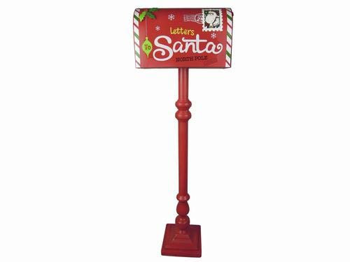 Gerimport Buzón Americano metálico Navidad 33x17x100 cm