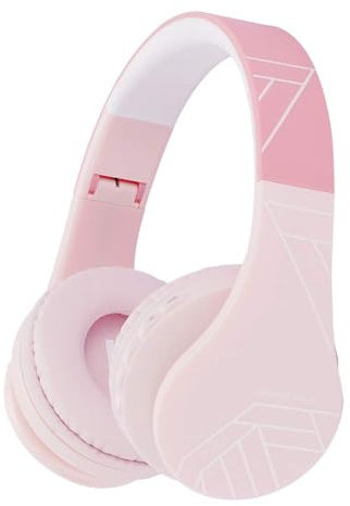 PowerLocus Bluetooth Kopfhörer Kinder, Kinderkopfhörer Over-Ear mit 85dB Lautstärkebegrenzung, Faltbar, Bluetooth 5.3, Micro SD, Kabellos und Kabel, Eingebautes Mikrofon für Handy/Tablet/Reise