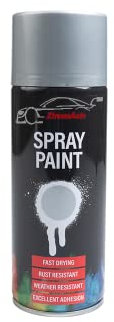 Xtremeauto Spray Paint Aerosol Car VHT Primer Matt Gloss Metallic Wood Metal Plastic UPVC PVC Cladding (1 Can, Standard Wheel Silver)…