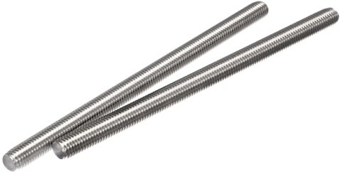 sourcing map 2 Stück Vollgewindestange Ersatz M12 x 200mm 304 Edelstahl Rechtsgewinde