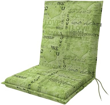Doppler / Niederlehner Spot/Gartenstuhlauflage/Niederlehner/Grün Love/ca. 100 x 48 x 5 cm