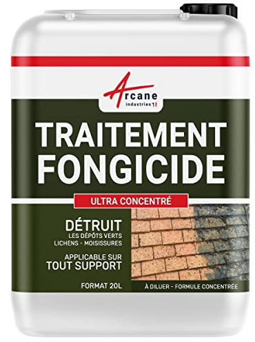 Professionelles konzentriertes Fungizid gegen Algen, Flechten und Grünbeläge: FUNGIZIDBEHANDLUNG ULTRA KONZENTRIERT - 20 L