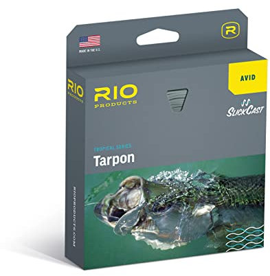 RIO Products Avid Tarpon Salzwasser Fliegenschnur, SlickCast Easy Casting, Tropical Series, WF12F