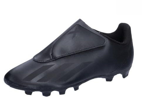 adidas X Crazyfast.4 Hook-and-Loop Flexible Ground Boots, Botas de fútbol, Core Black/Core Black/Core Black, 35 2/3 EU