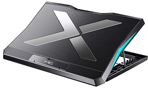 LANMOU Base di Raffreddamento PC Portatile, Laptop Stand con 6 ventole Raffreddatore per PC portatile Ventola per PC Portatile Supporto Raffreddamento per Laptop Supporto Computer Portatili